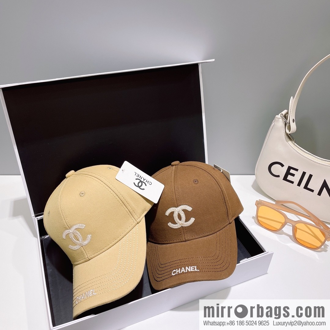 Chanel's new simple embroidered logo baseball cap