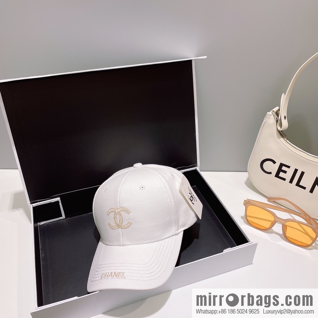Chanel's new simple embroidered logo baseball cap
