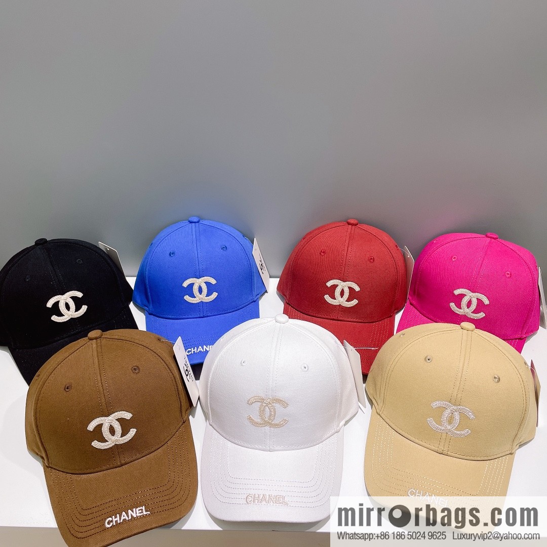 Chanel's new simple embroidered logo baseball cap
