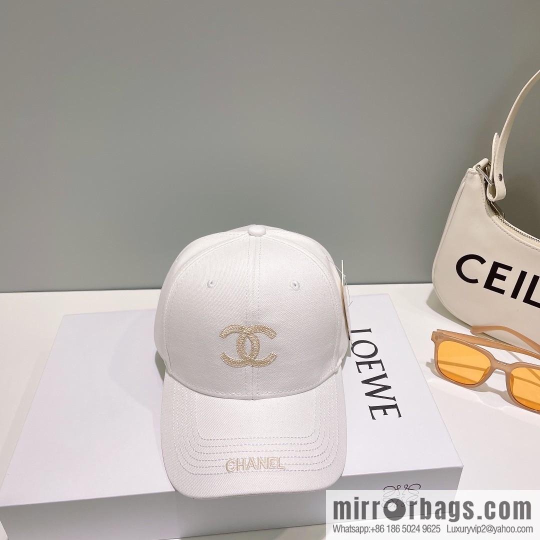 Chanel's new simple embroidered logo baseball cap