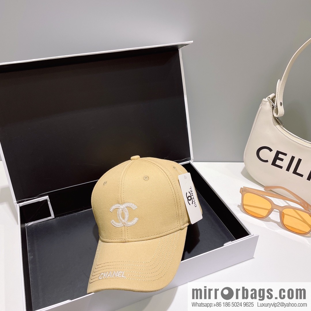 Chanel's new simple embroidered logo baseball cap
