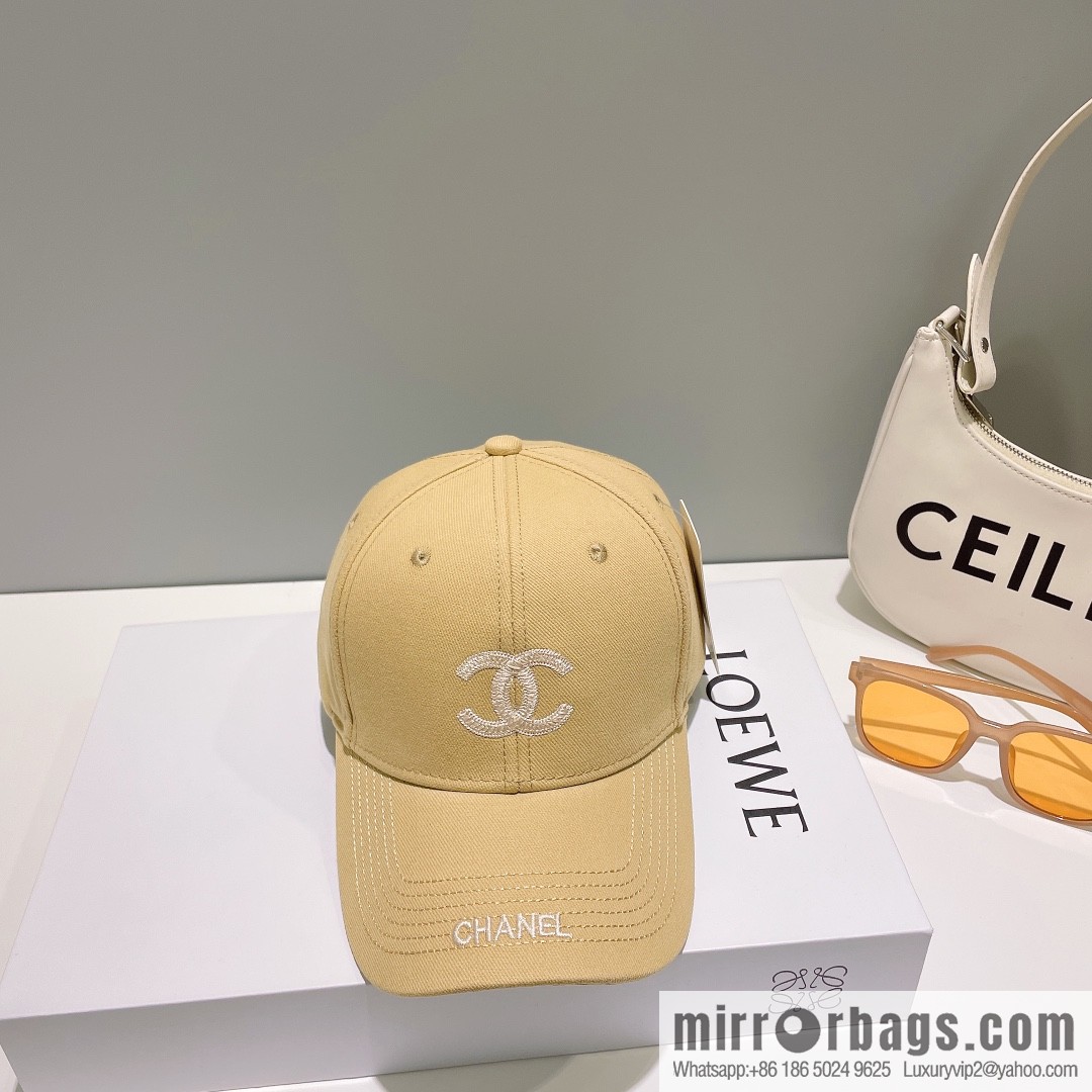 Chanel's new simple embroidered logo baseball cap