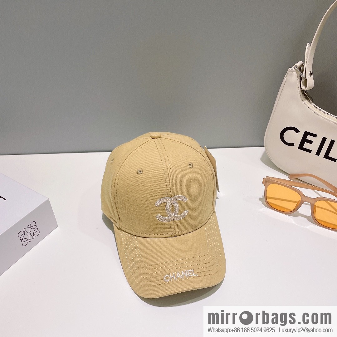 Chanel's new simple embroidered logo baseball cap