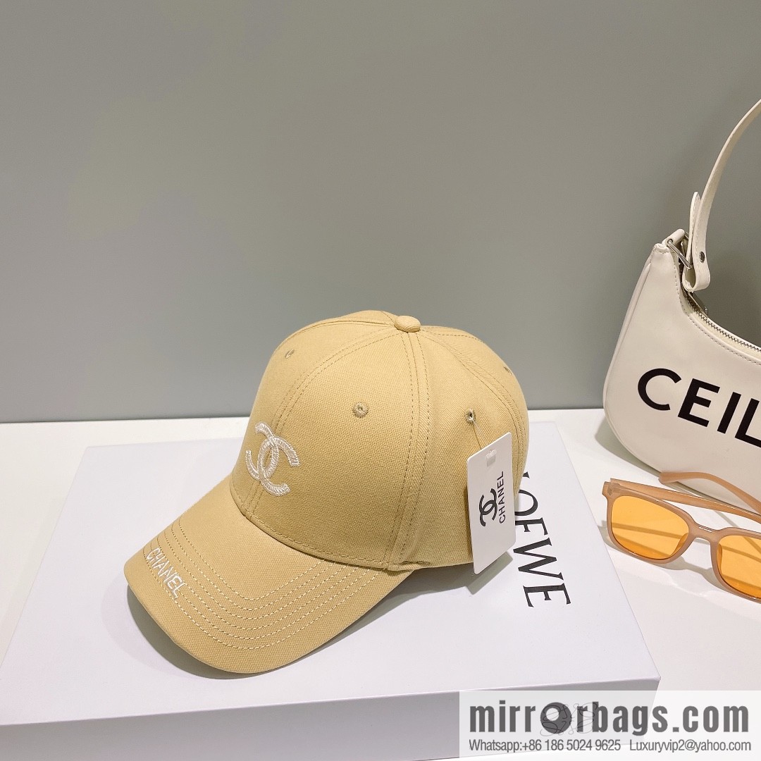 Chanel's new simple embroidered logo baseball cap