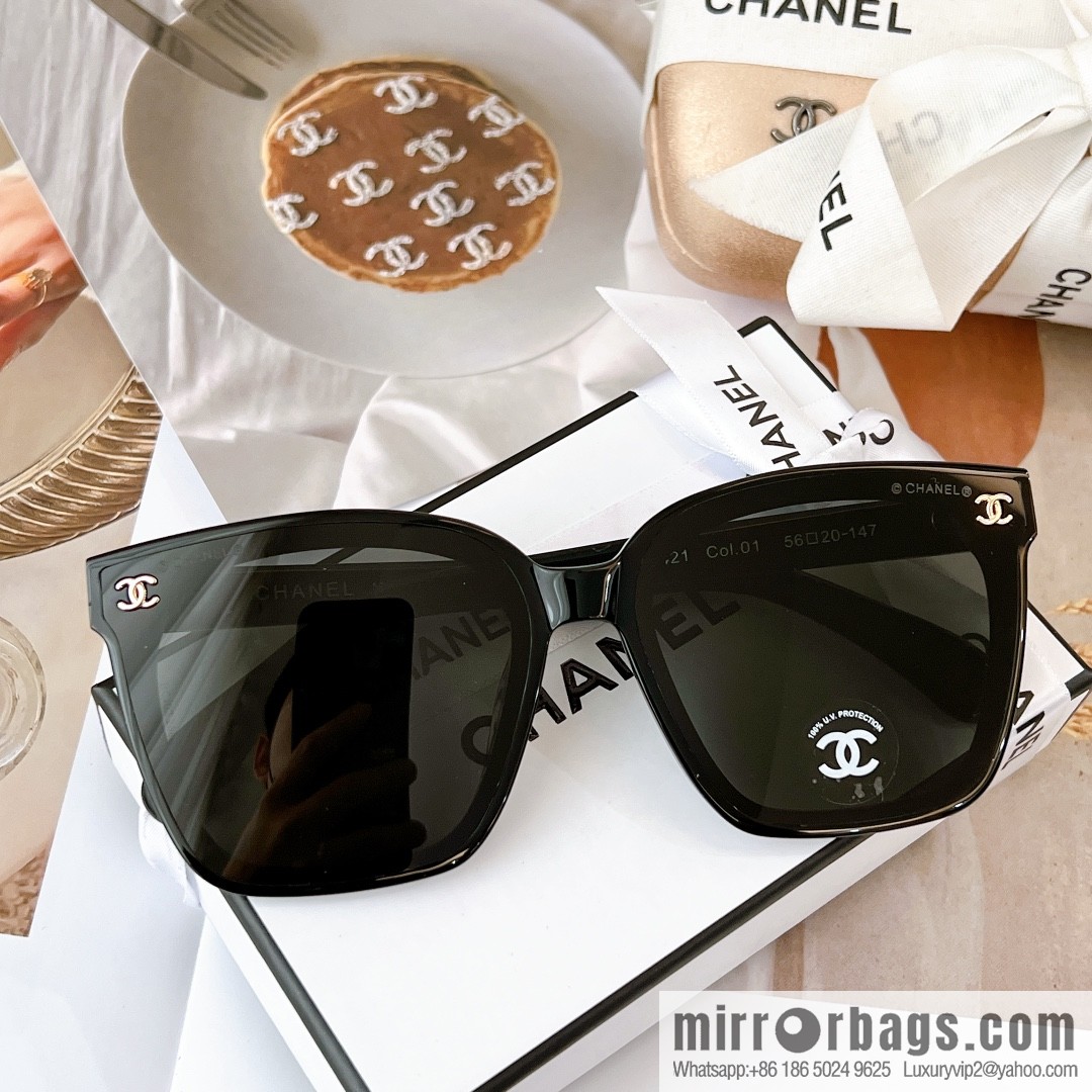 Chanel double C logo women's sunglasses