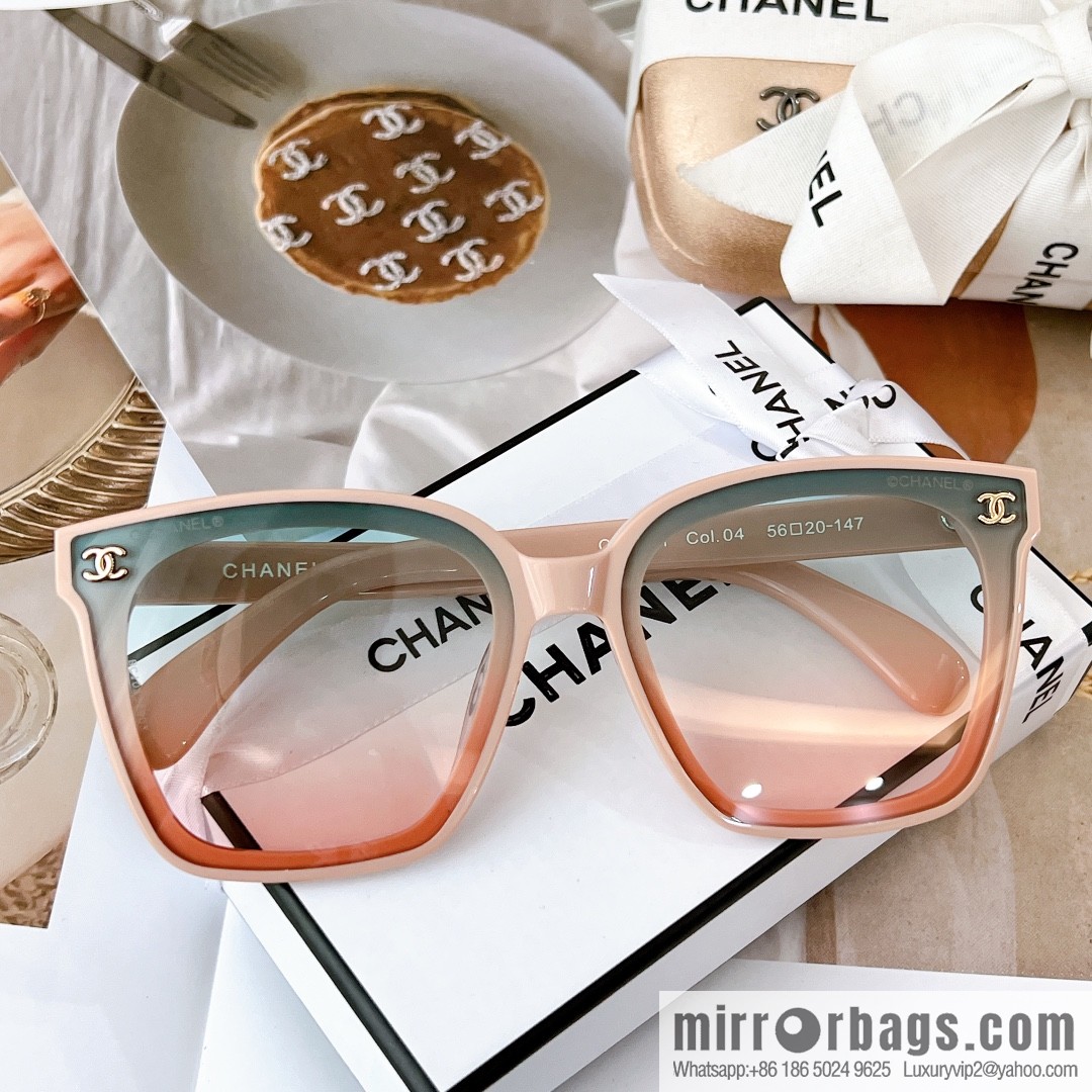 Chanel double C logo women's sunglasses