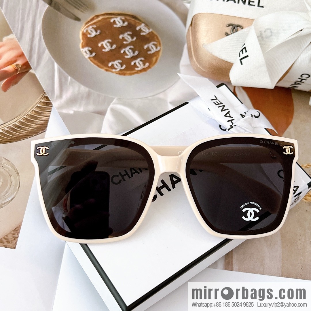 Chanel double C logo women's sunglasses