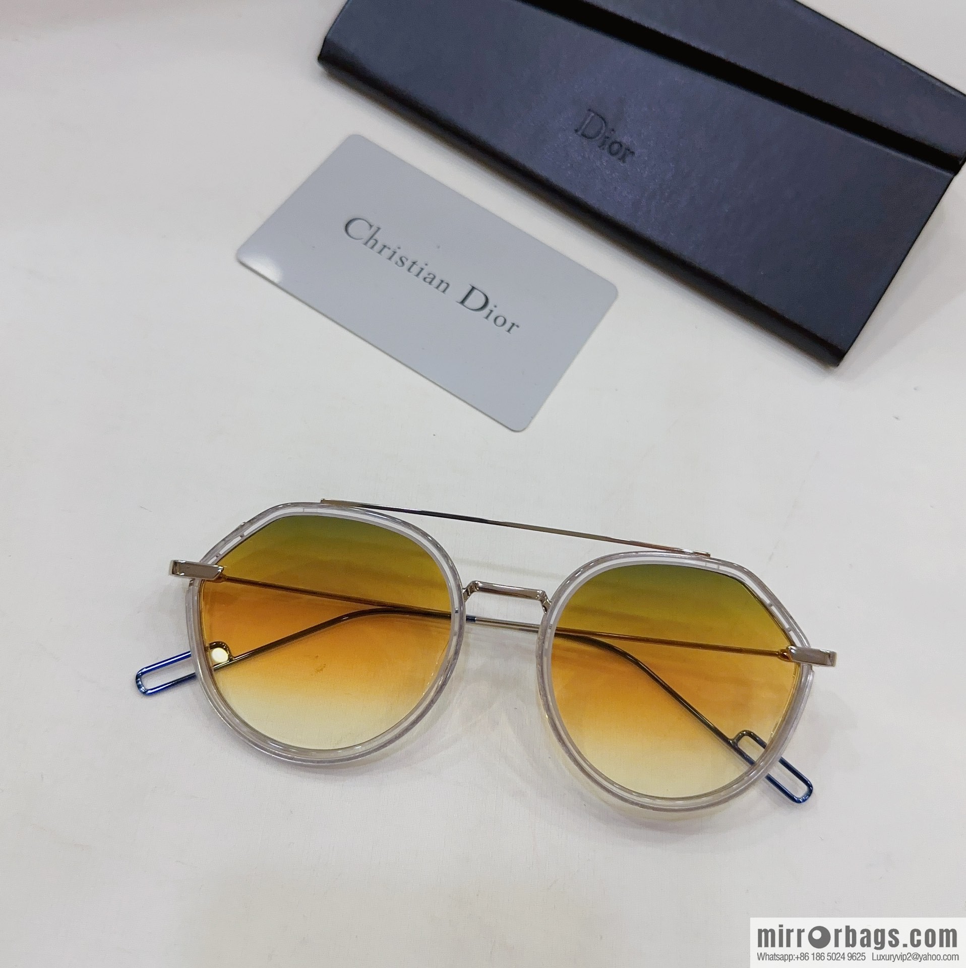 Dior Round Frame Women's Sunglasses