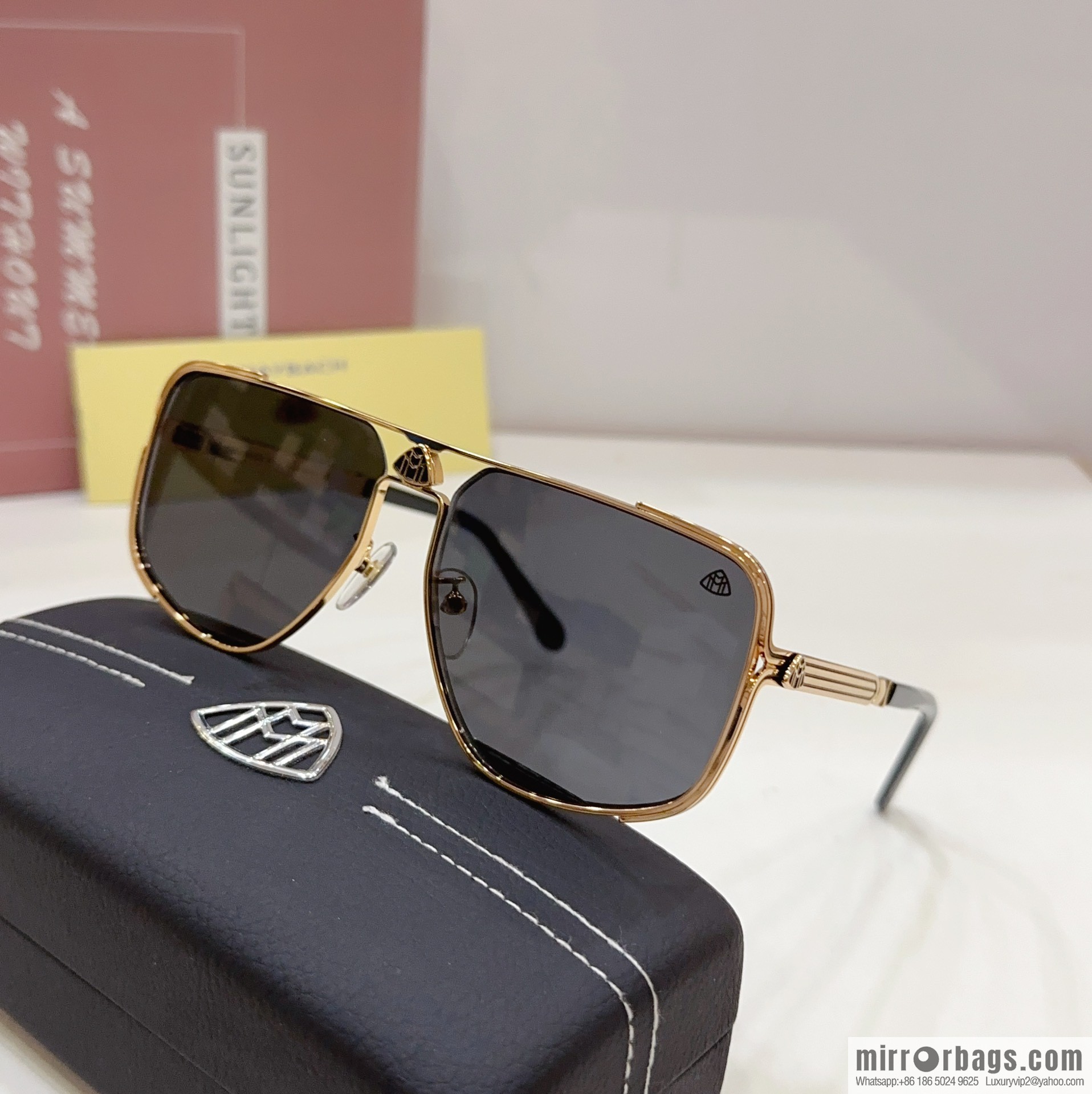 Maybach square men's sunglasses
