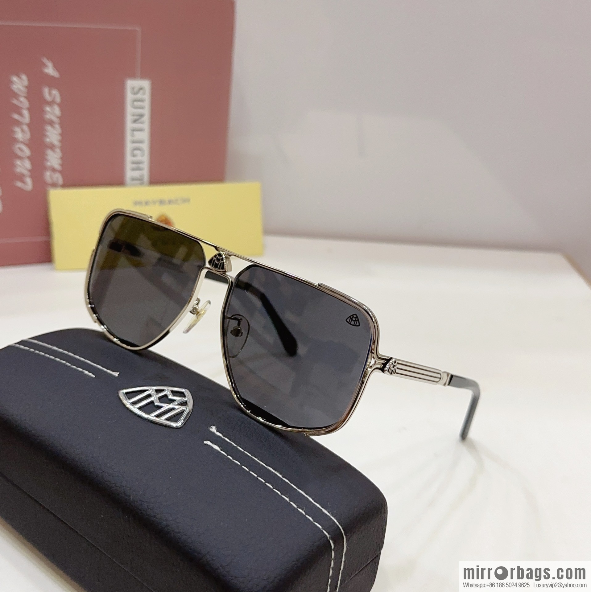 Maybach square men's sunglasses