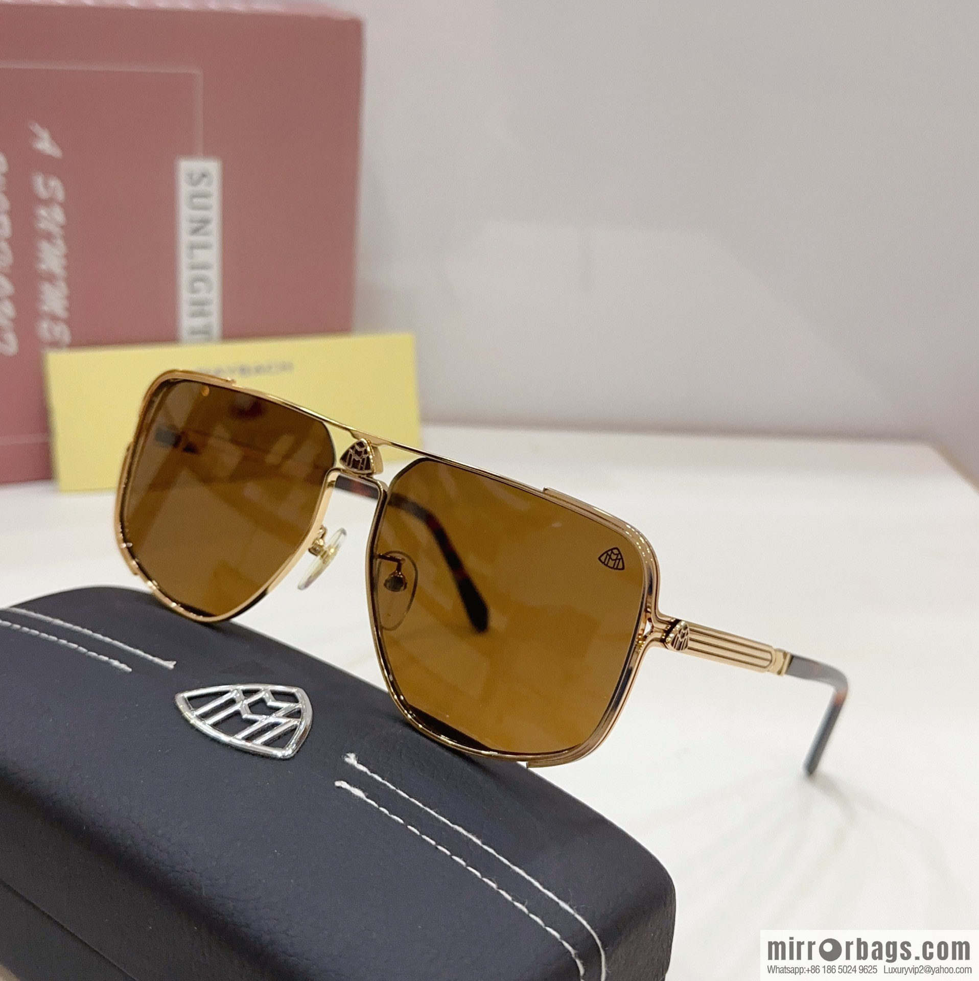 Maybach square men's sunglasses