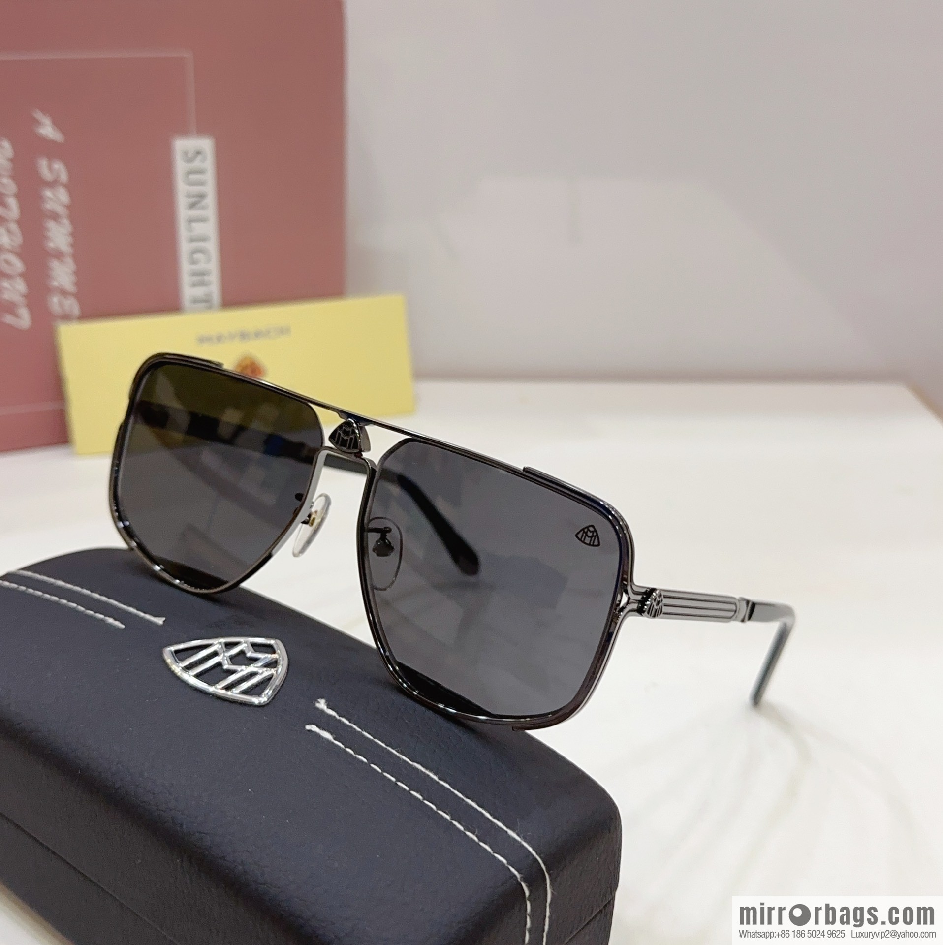 Maybach square men's sunglasses
