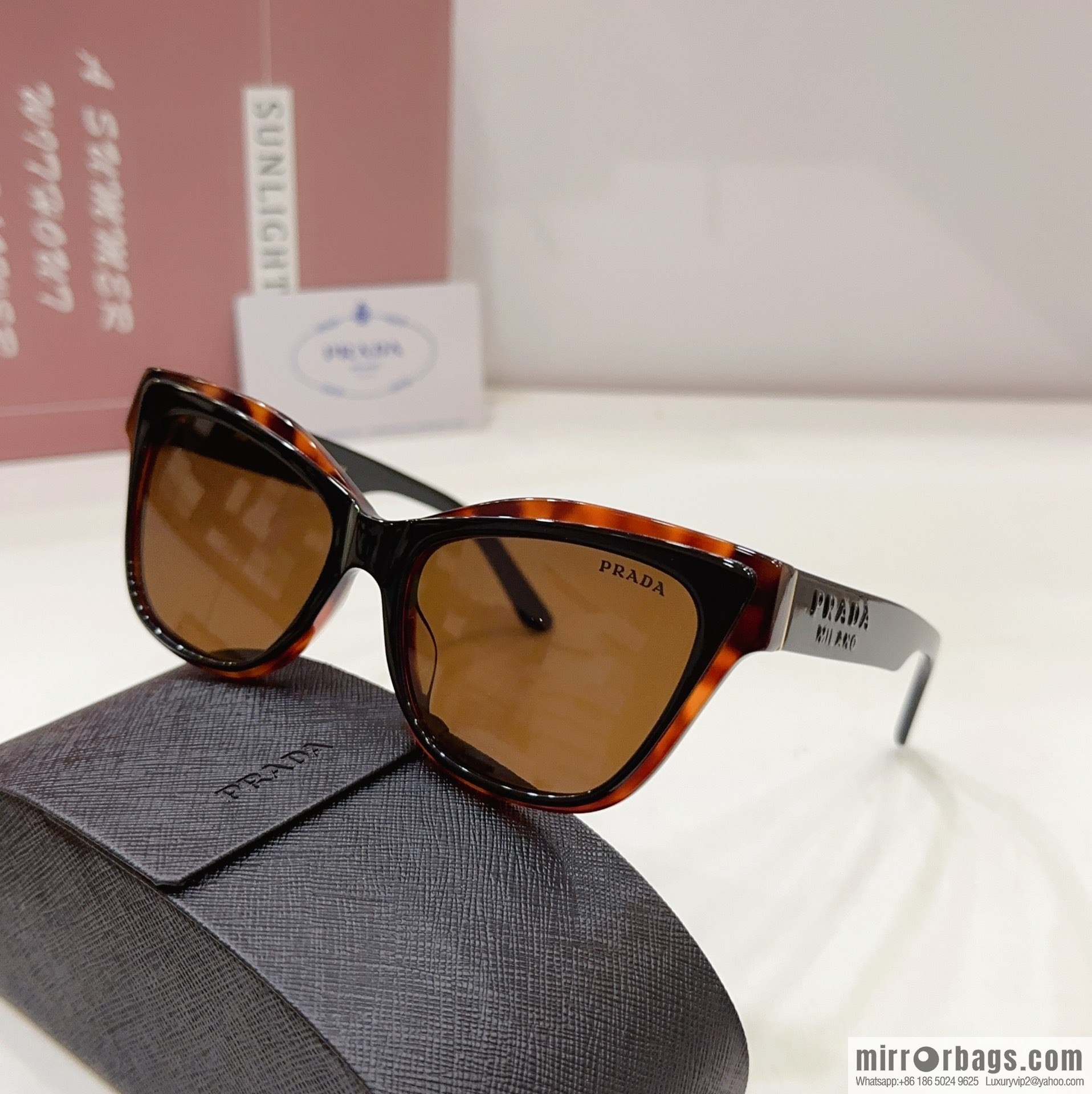 Prada box unisex sunglasses