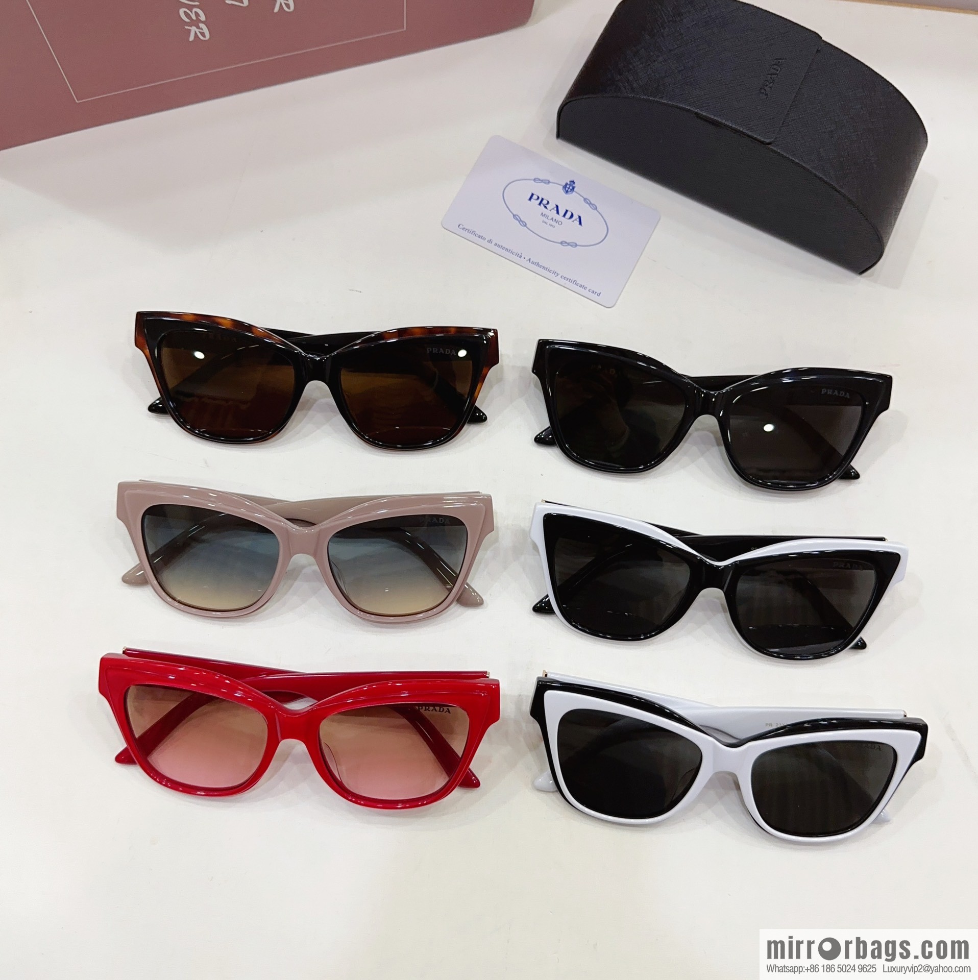 Prada box unisex sunglasses