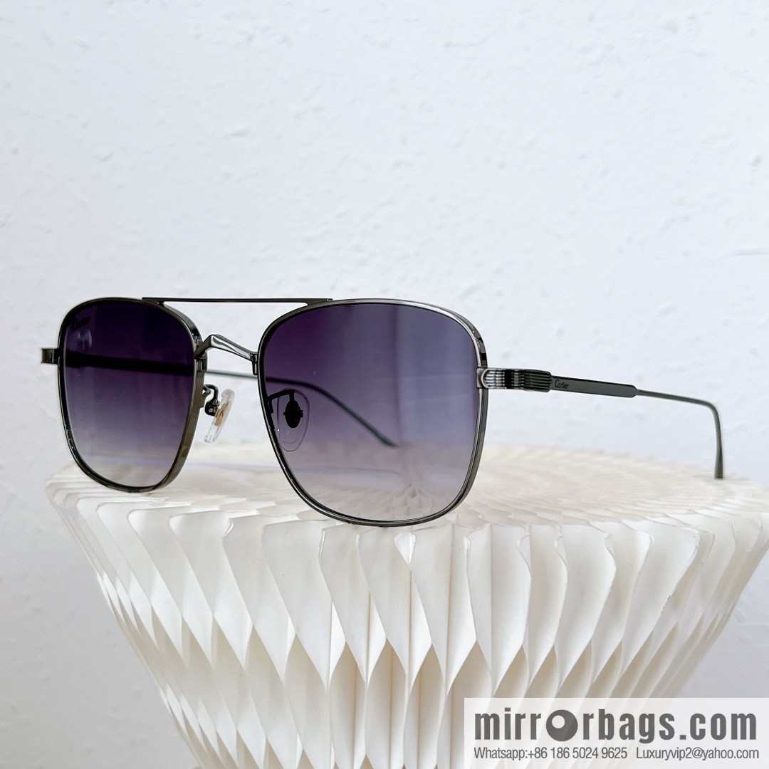 Cartier Metal Box Unisex Sunglasses
