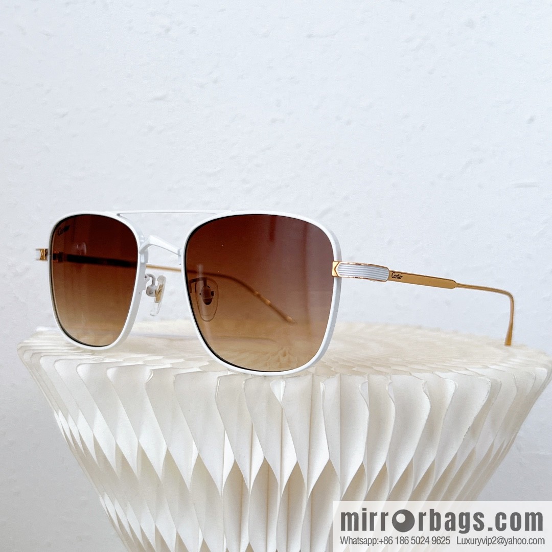 Cartier Metal Box Unisex Sunglasses