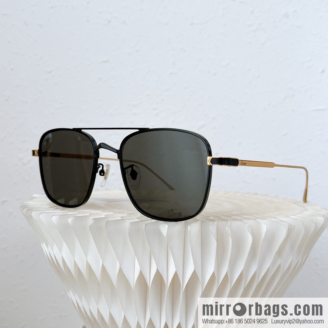 Cartier Metal Box Unisex Sunglasses