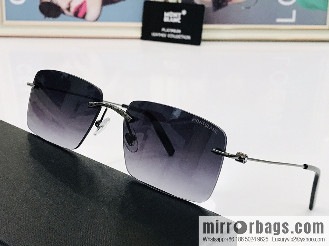 MONTBLANC Montblanc Frameless Perfect Electroplated Sunglasses