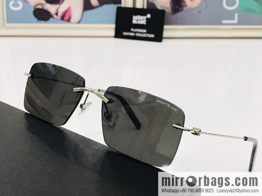 MONTBLANC Montblanc Frameless Perfect Electroplated Sunglasses