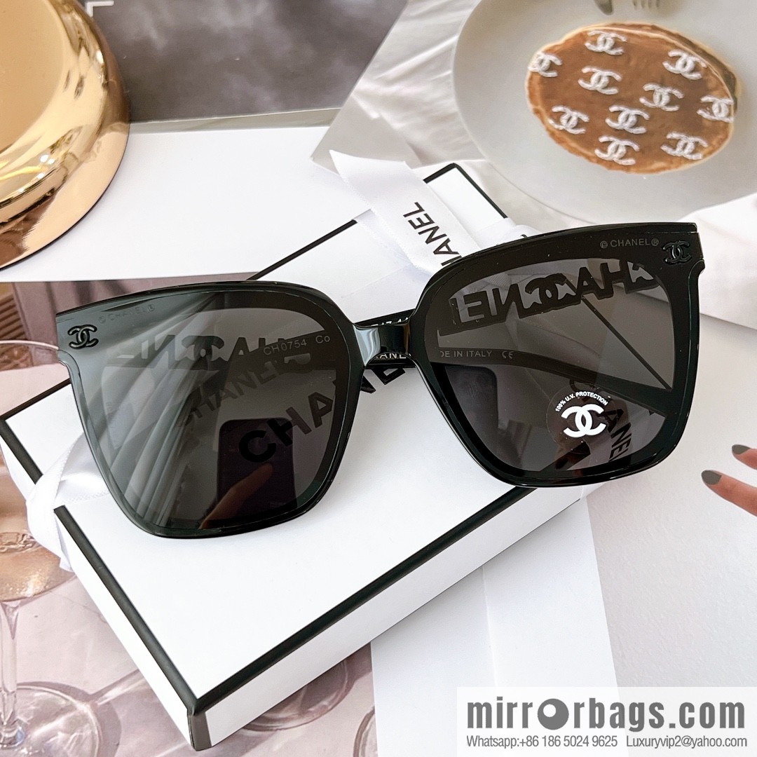Chanel square double c embellished women's sunglasses