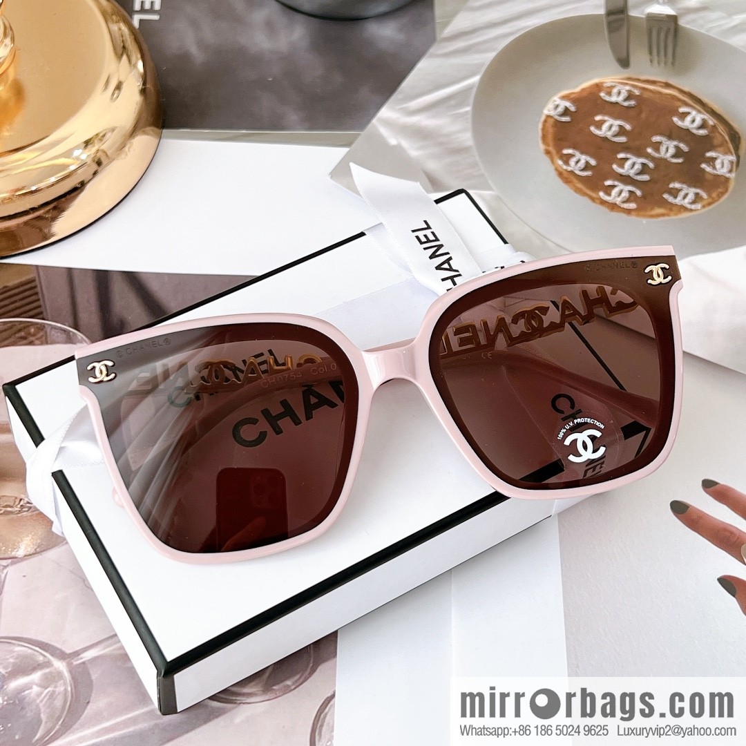 Chanel square double c embellished women's sunglasses