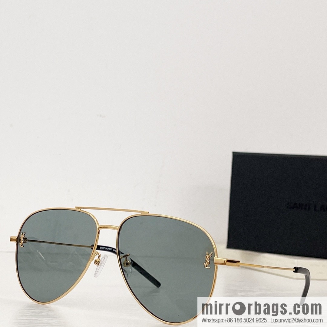 SAINT LAURENT Saint Laurent toad-shaped unisex sunglasses