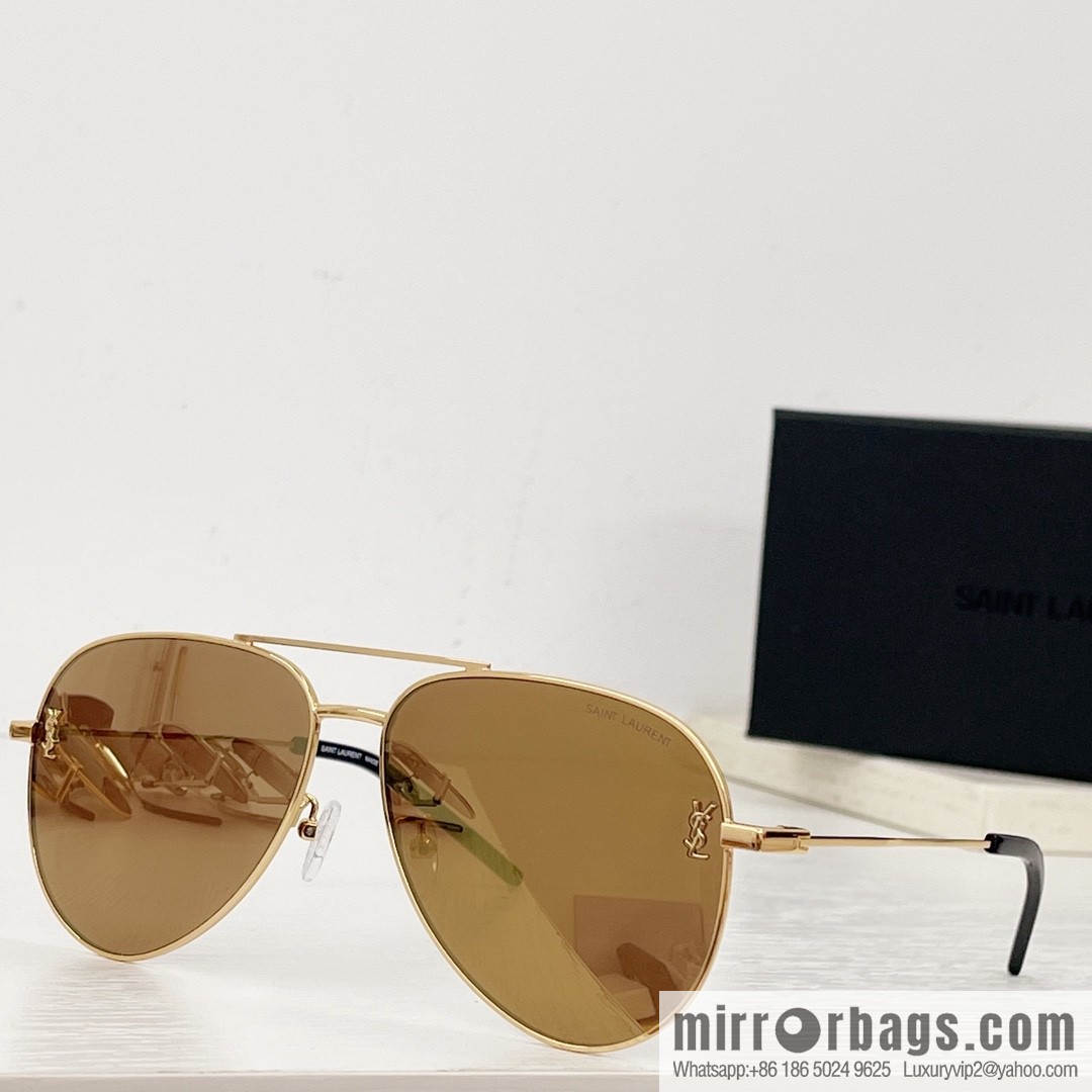 SAINT LAURENT Saint Laurent toad-shaped unisex sunglasses