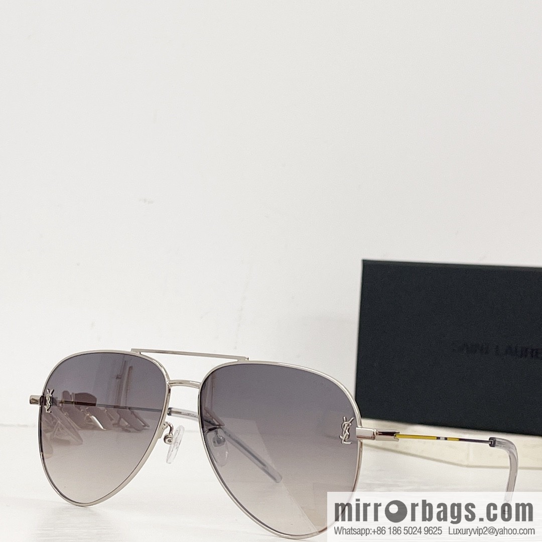 SAINT LAURENT Saint Laurent toad-shaped unisex sunglasses