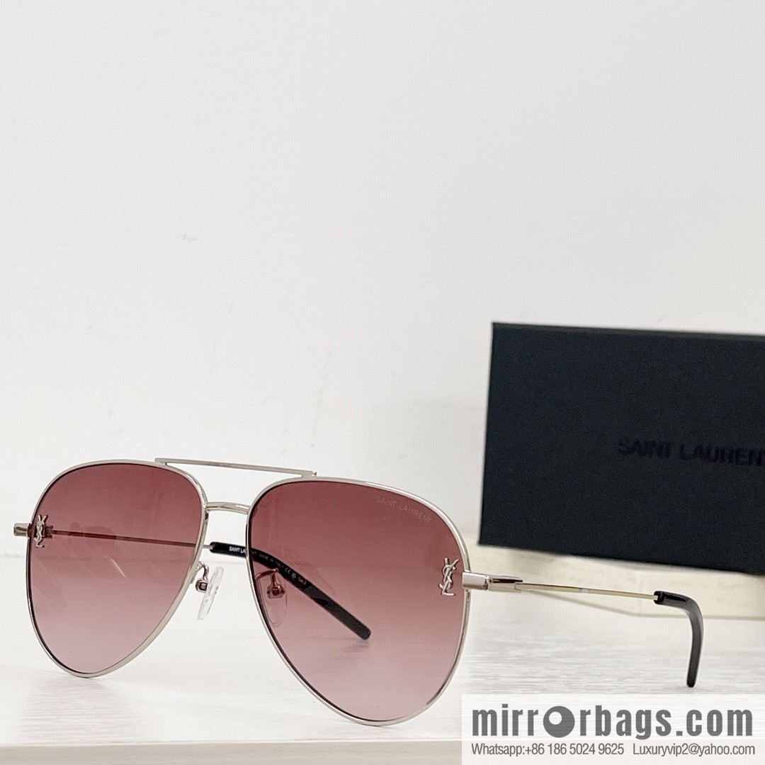 SAINT LAURENT Saint Laurent toad-shaped unisex sunglasses