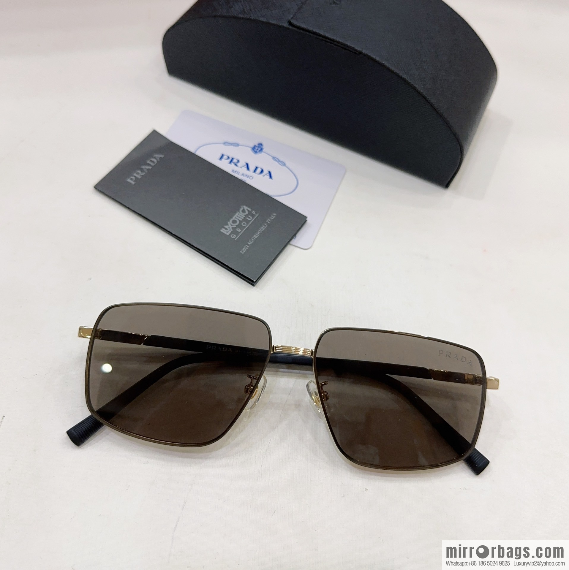 Prada Men's Square Sunglasses