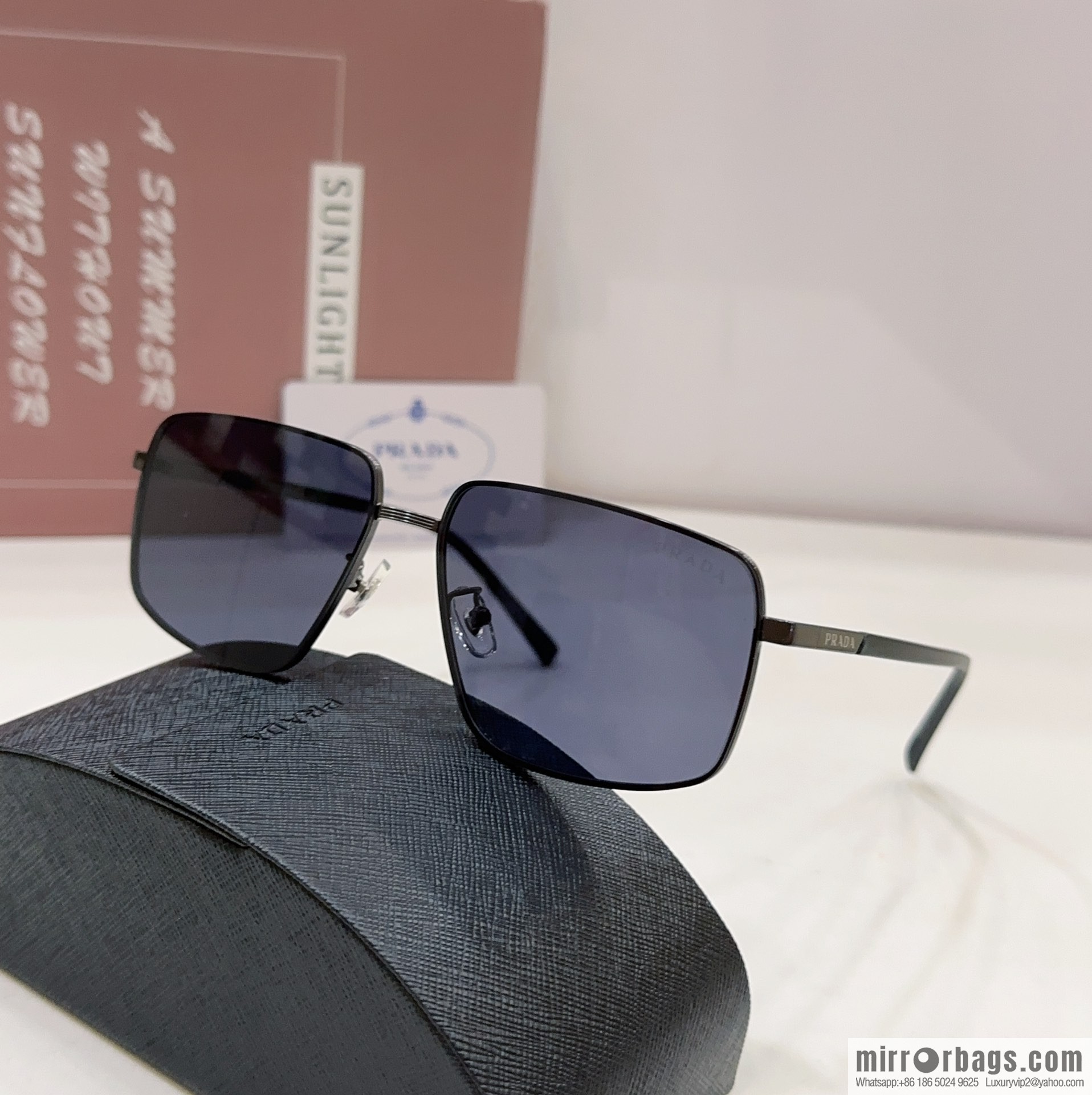 Prada Men's Square Sunglasses
