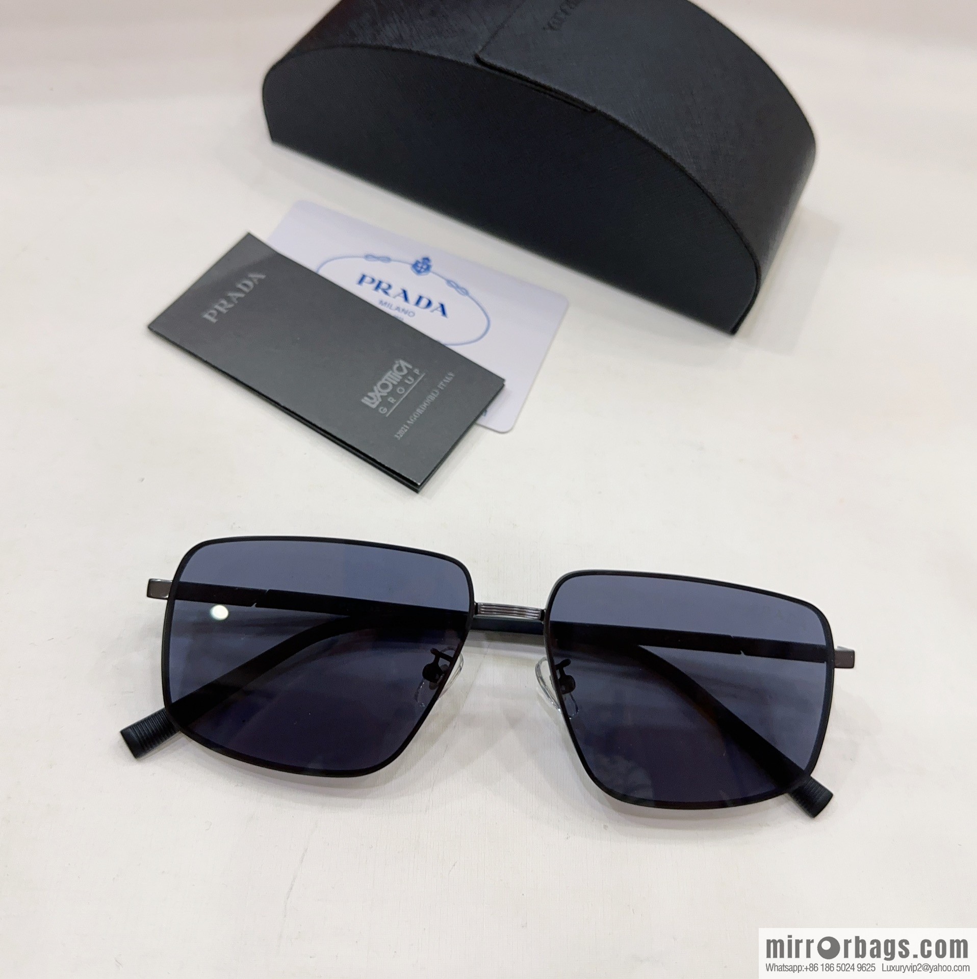 Prada Men's Square Sunglasses