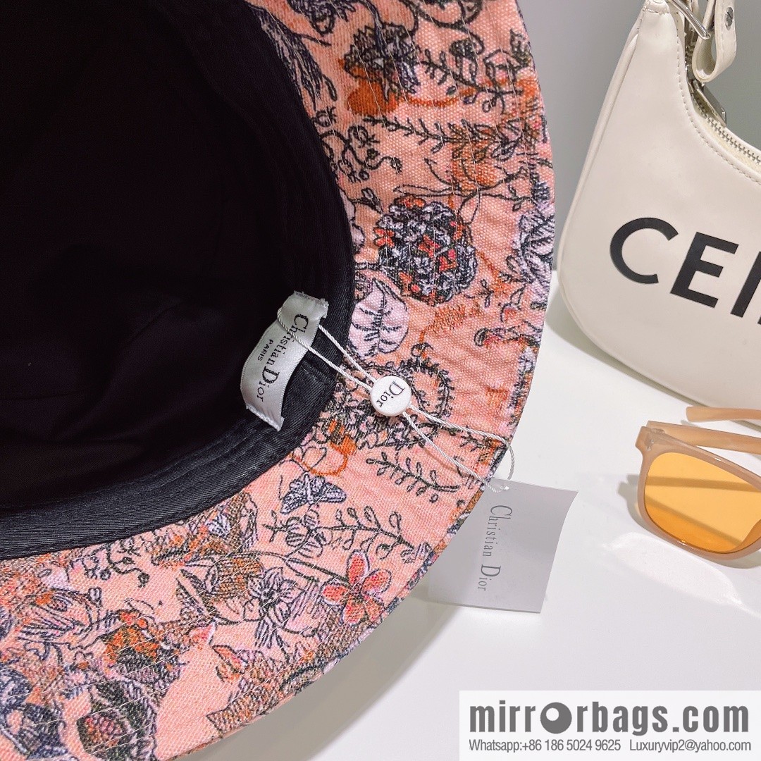 Dior floral unisex bucket hat