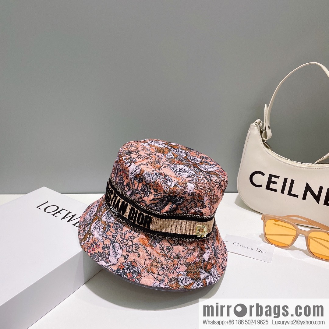 Dior floral unisex bucket hat