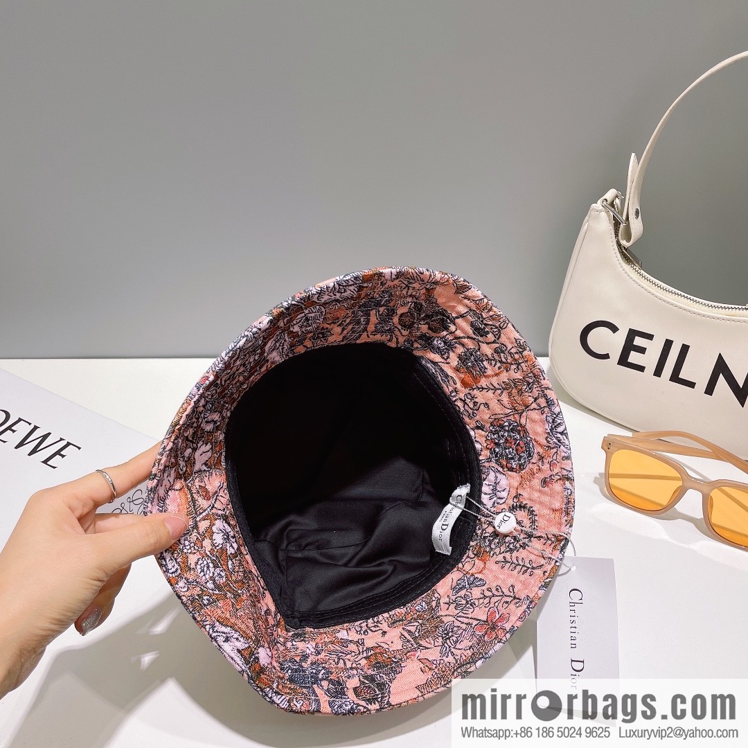 Dior floral unisex bucket hat