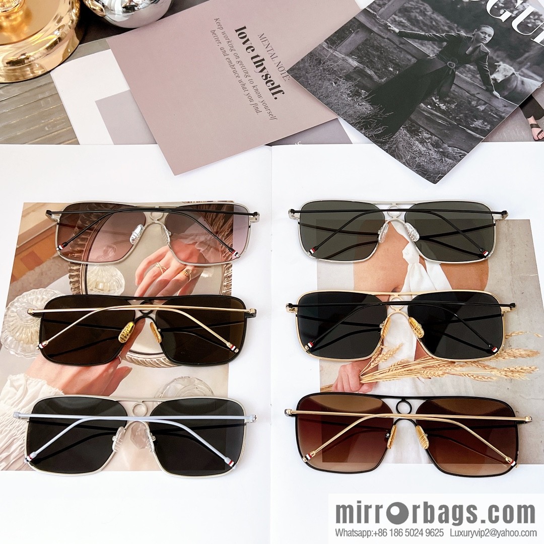 THOM BROWNE imported high definition lenses unisex sunglasses