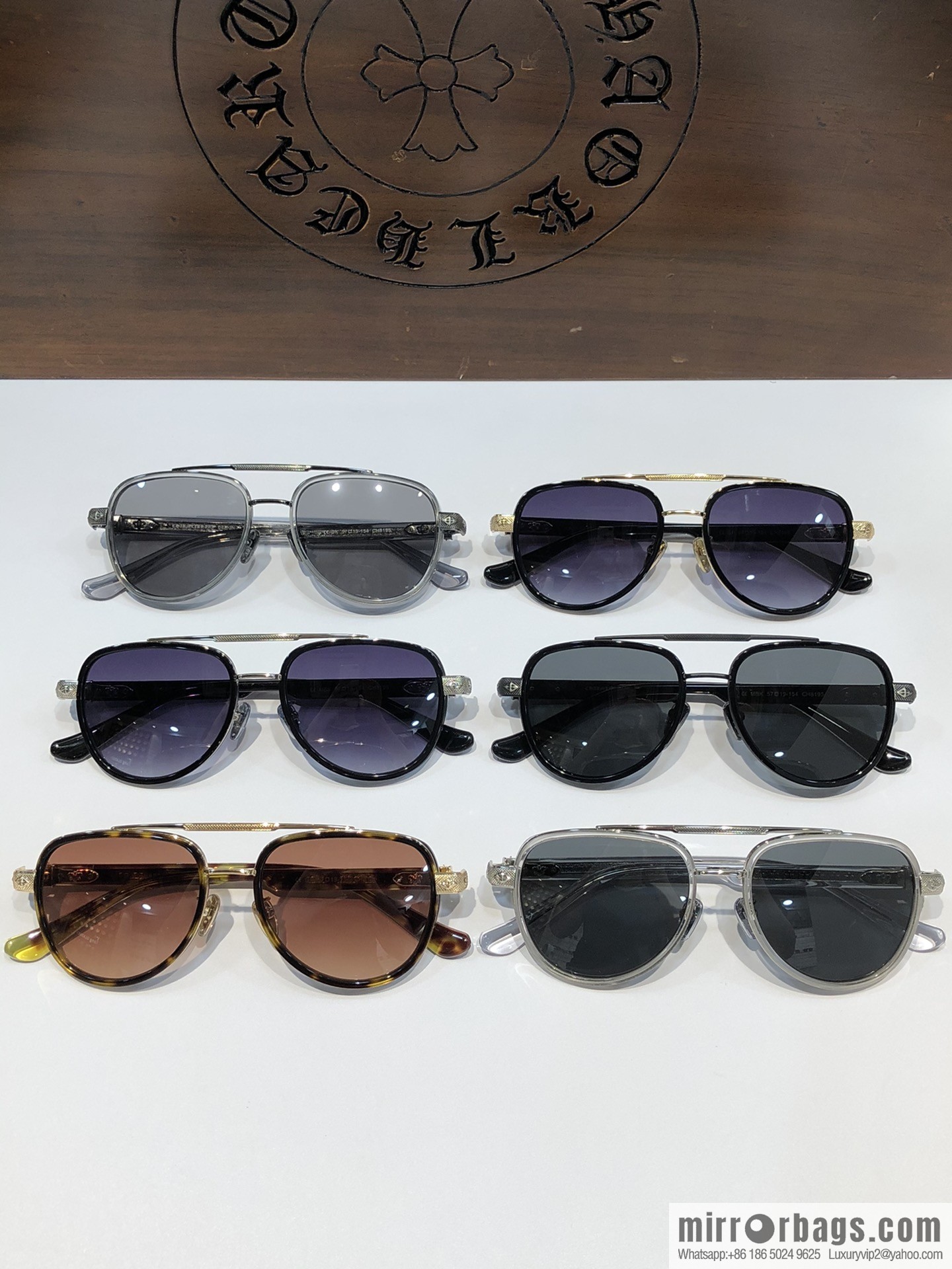 CHROME HEART American retro toad sunglasses