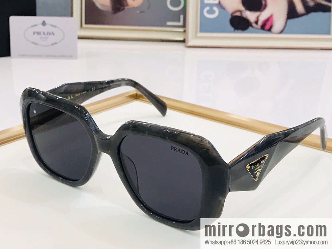 Prada large frame unisex sunglasses