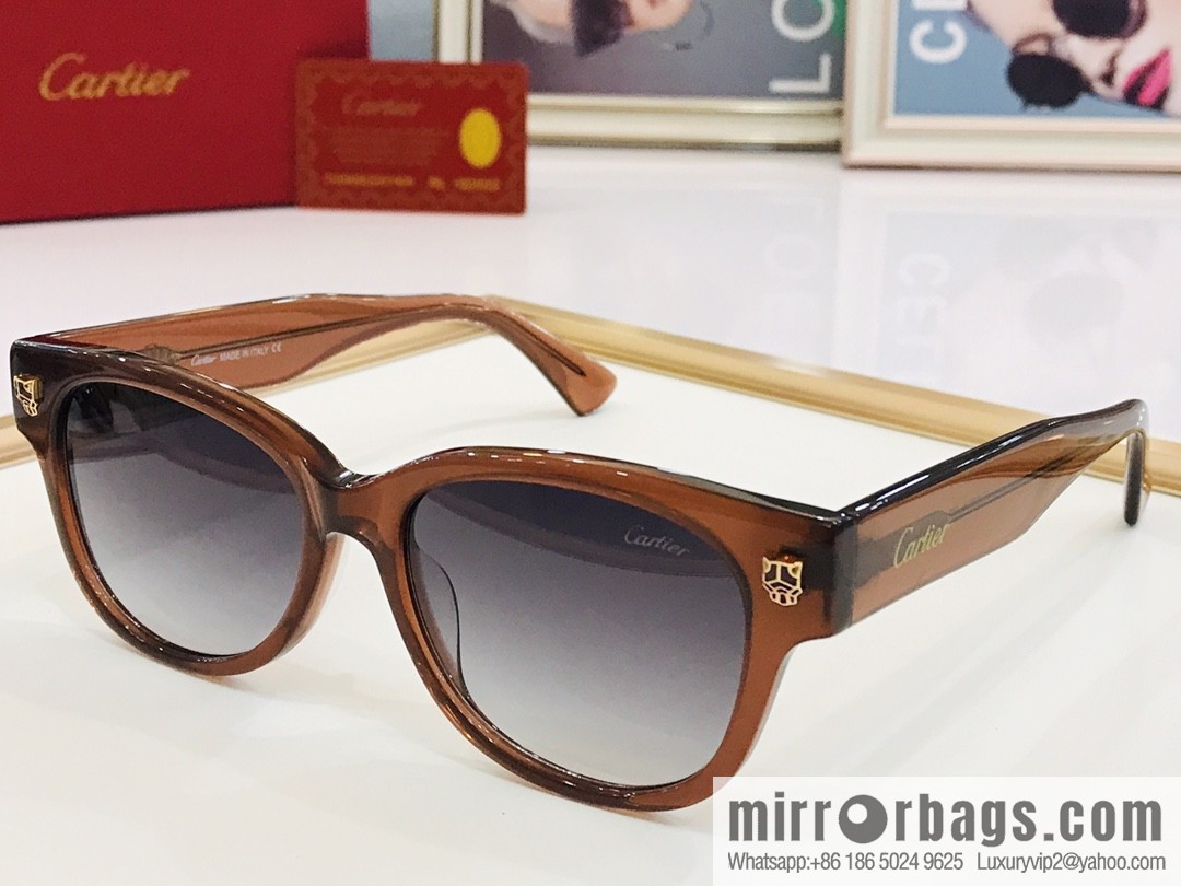 Cartier Cartier Electroplating Process Unisex Sunglasses