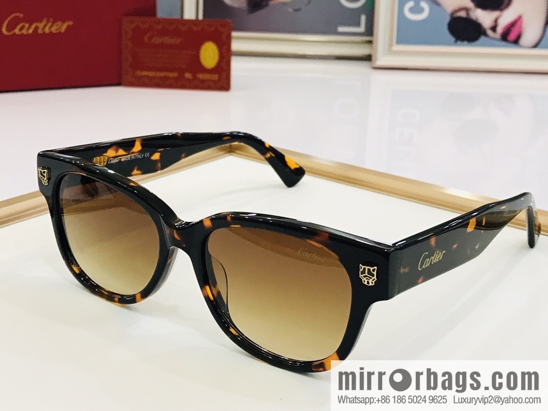 Cartier Cartier Electroplating Process Unisex Sunglasses
