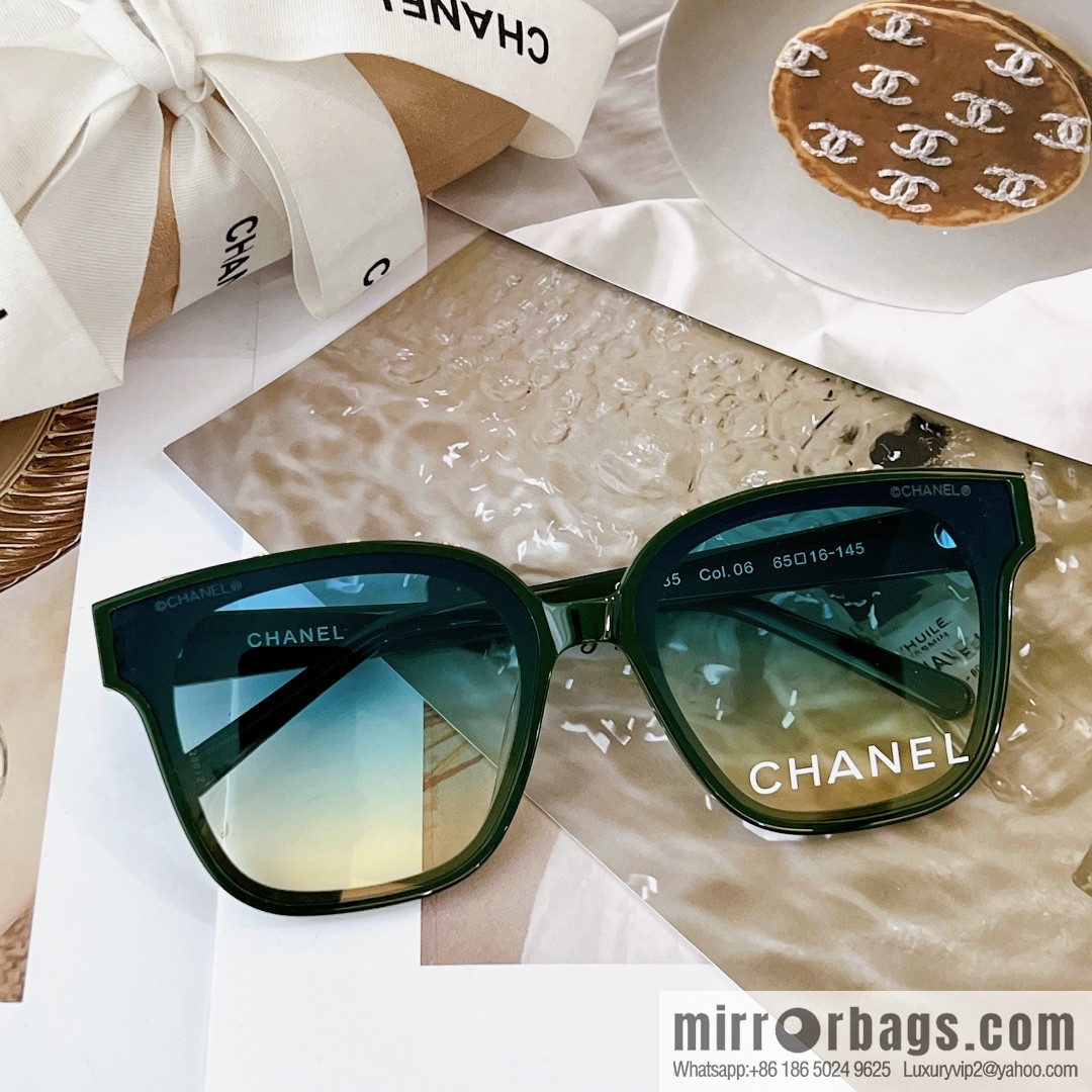 Chanel single logo mirror sunglasses
