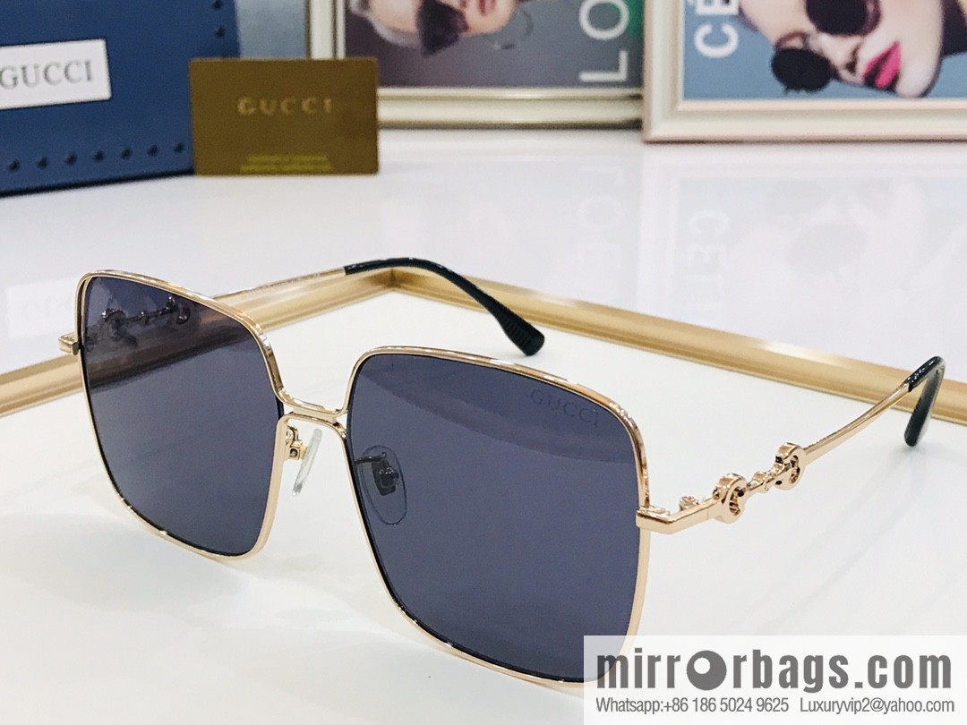GUCCI Gucci Metal Frame Unisex Sunglasses