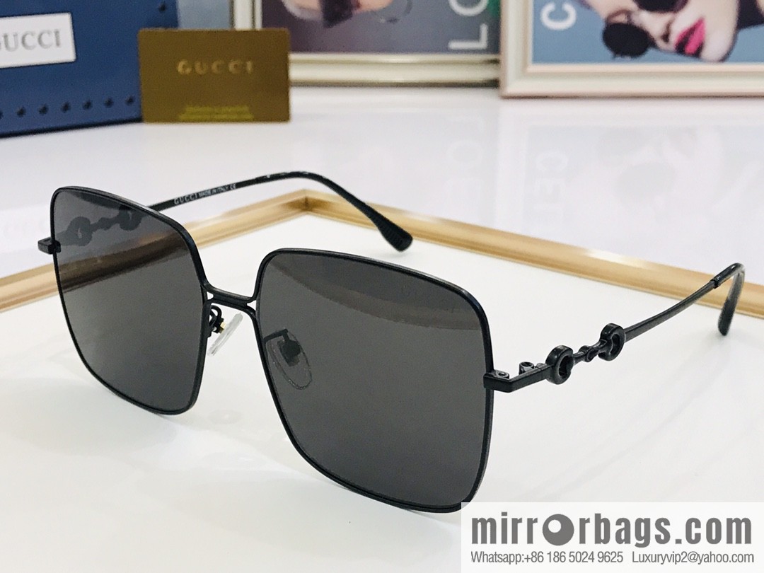 GUCCI Gucci Metal Frame Unisex Sunglasses