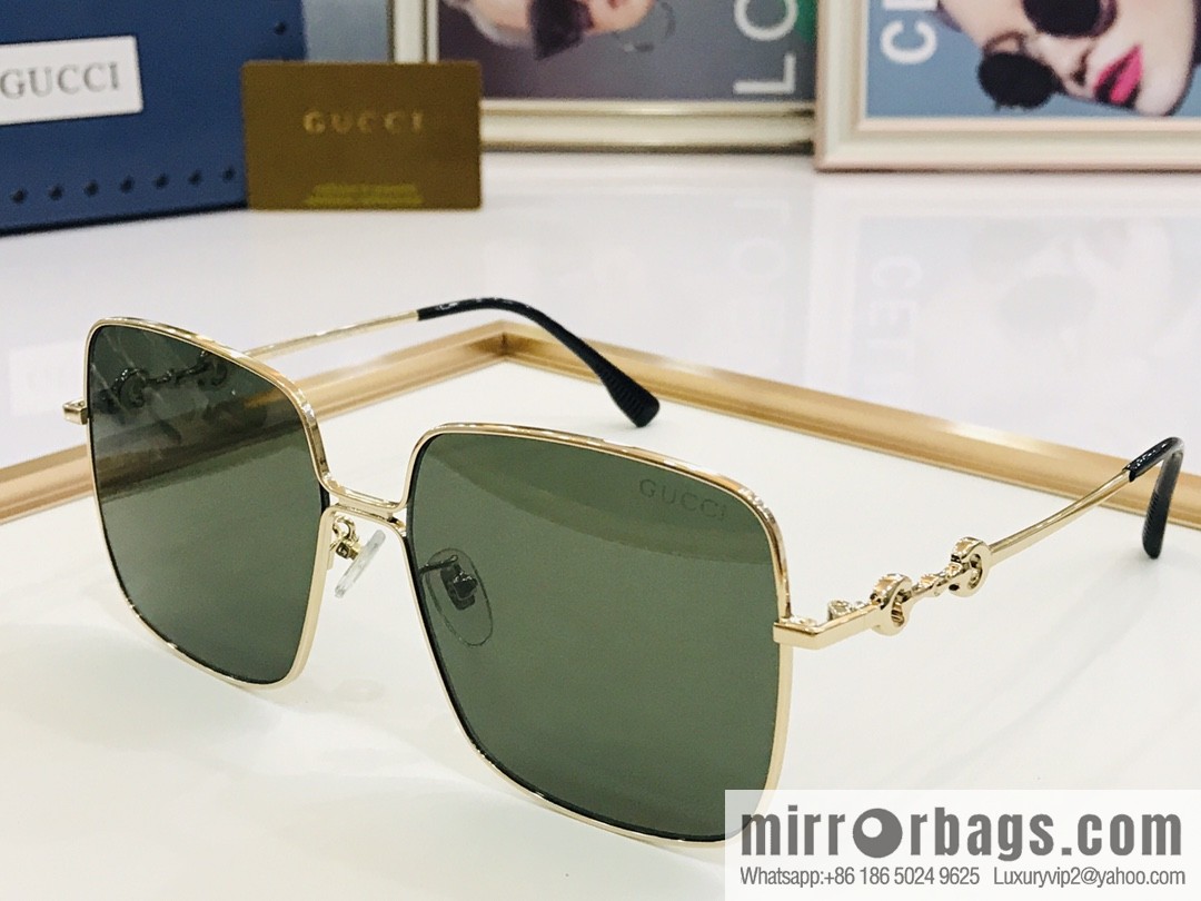 GUCCI Gucci Metal Frame Unisex Sunglasses