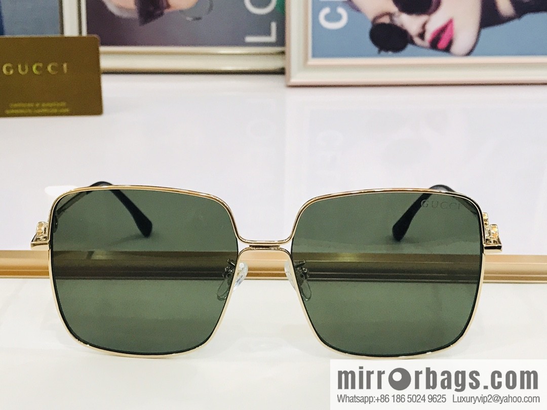 GUCCI Gucci Metal Frame Unisex Sunglasses
