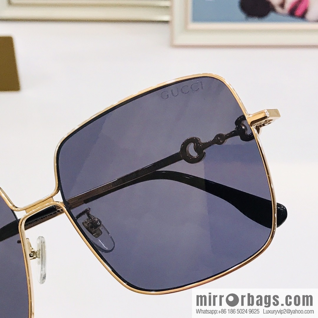 GUCCI Gucci Metal Frame Unisex Sunglasses