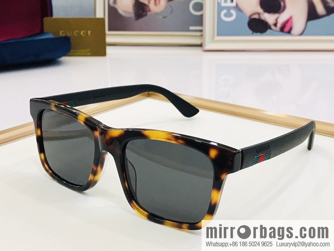 GUCCI Gucci Plate Frame Men's Sunglasses