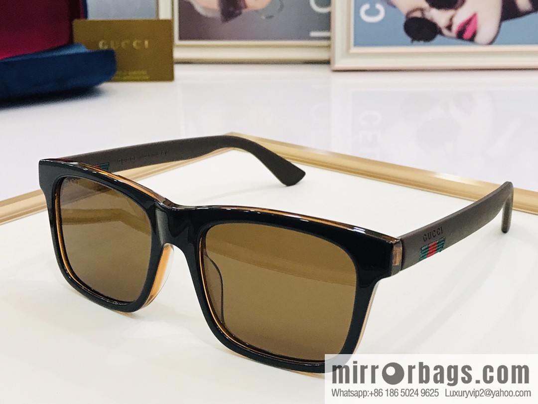 GUCCI Gucci Plate Frame Men's Sunglasses