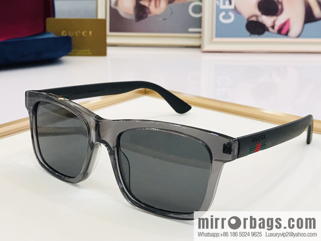 GUCCI Gucci Plate Frame Men's Sunglasses