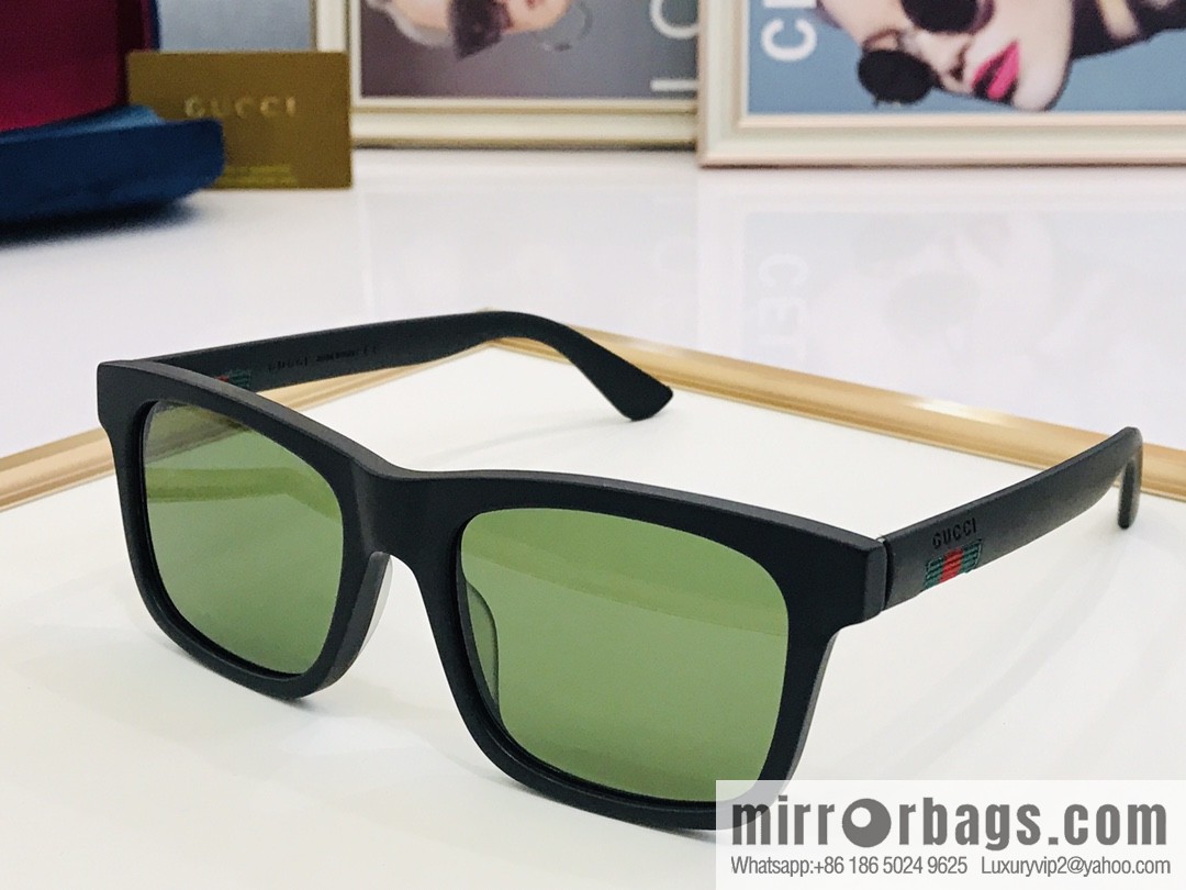 GUCCI Gucci Plate Frame Men's Sunglasses